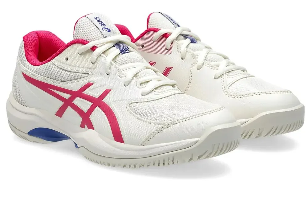 ASICS Kids Gel-Game Grade School Athletic Shoes US 4 White Pink Tennis Court NIB